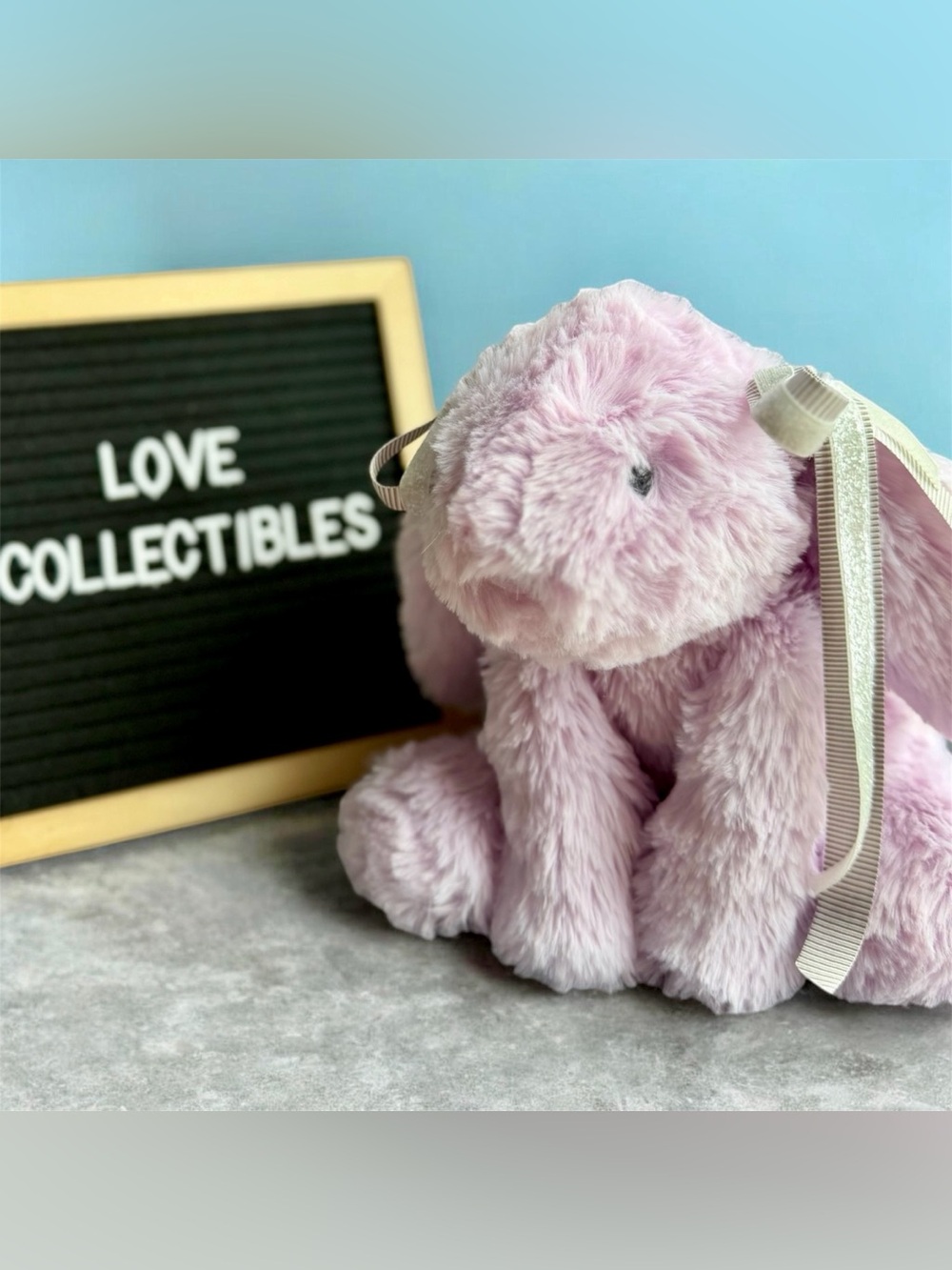 Authentic Jellycat Smudge Lavender Rabbit